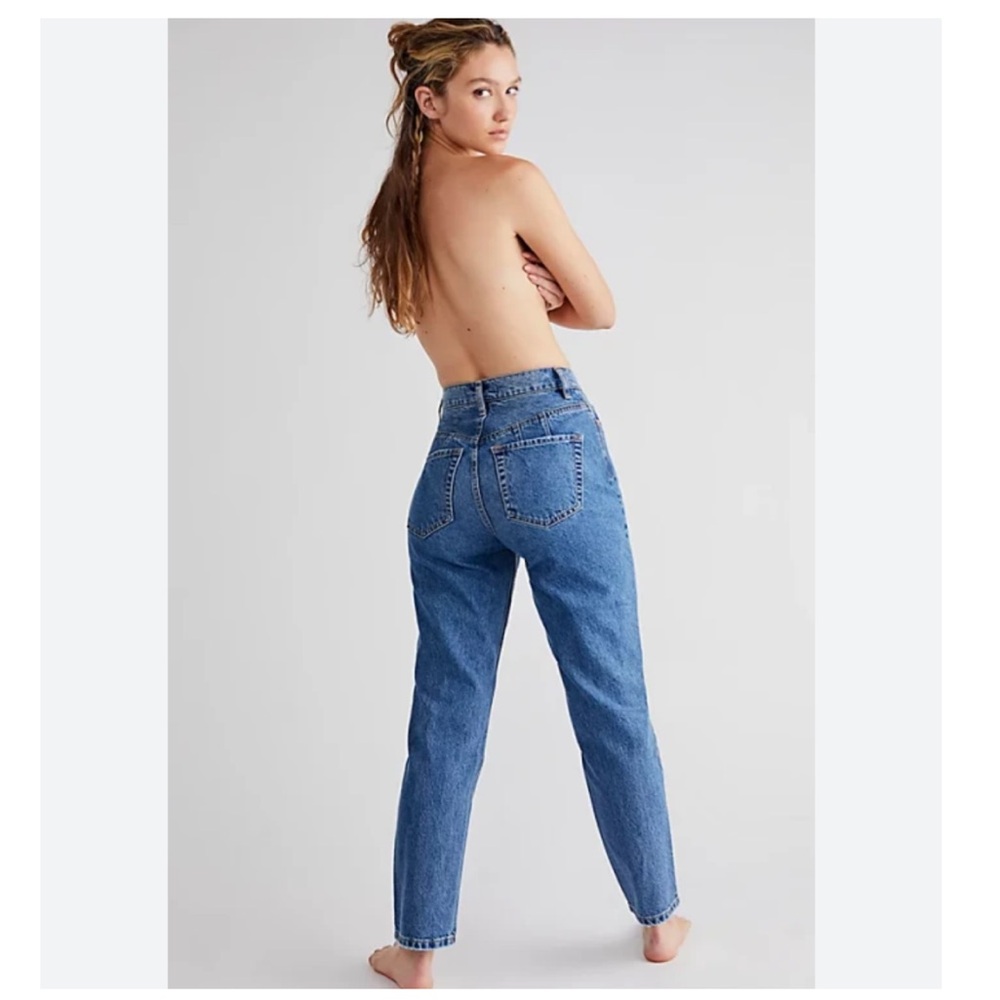 Free People CRVY High-Rise Vintage Mom Jean